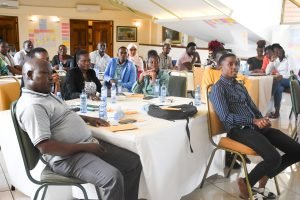 Participants during a local fundraising session