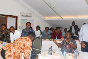 Participants engaging in an icebreaker during the Mobilising Support session