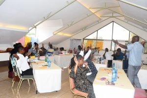 Participants during the mobilising support session