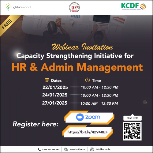 Capacity Strengthening Initiative for HR & Management Webinar