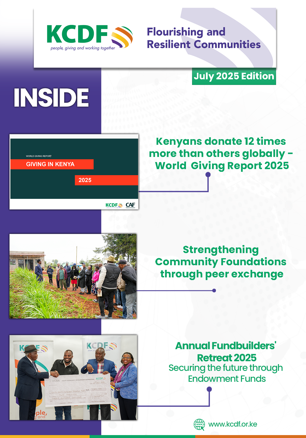 KCDF Newsletter, July 2025